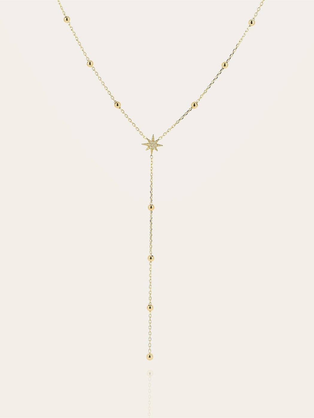 Isaac necklace - gold-plated steel
