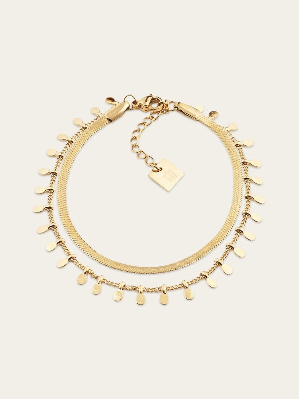 Mykonos bracelet - gold-plated steel