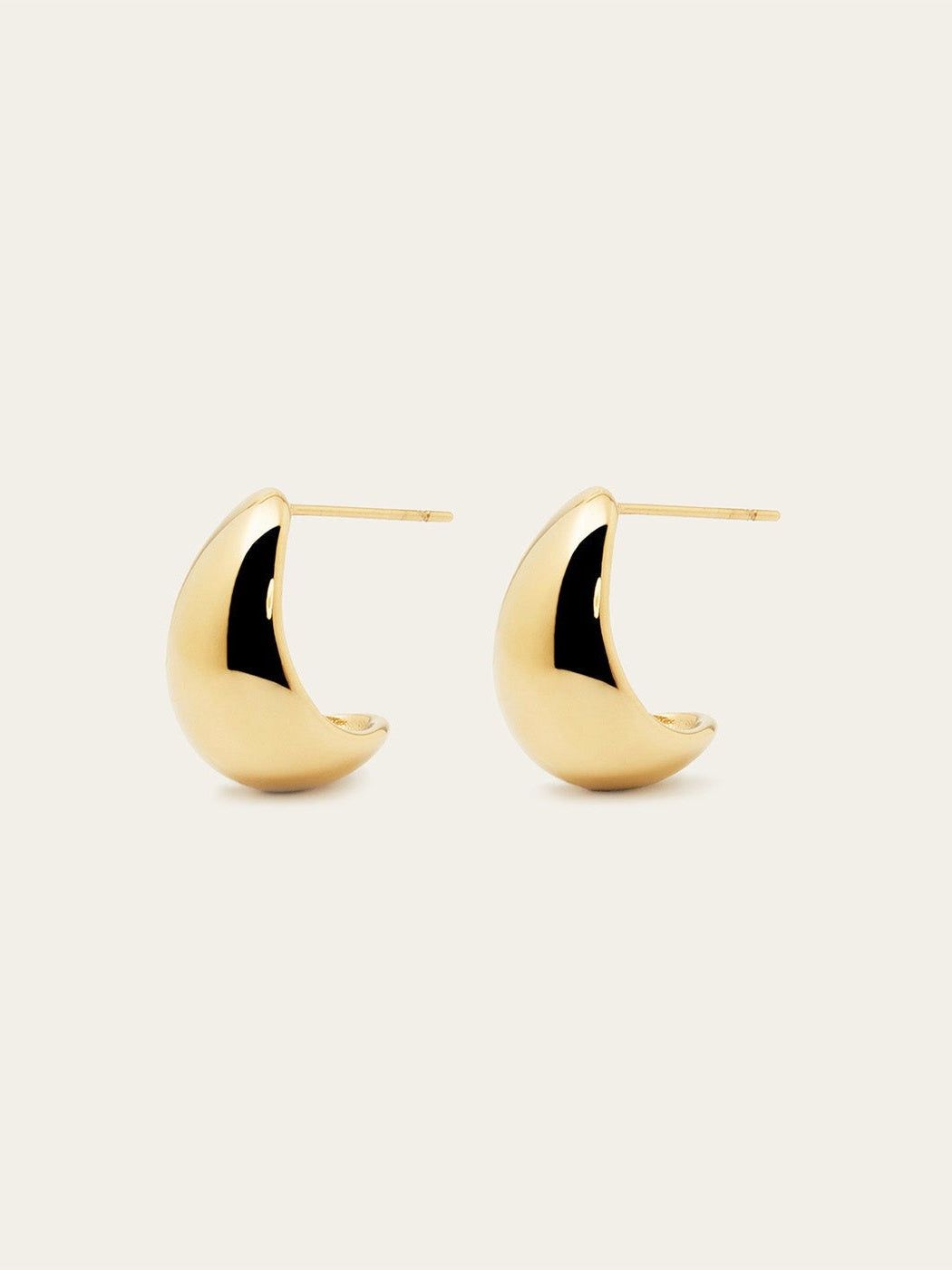 Emmy earrings - gold-plated steel - 20mm