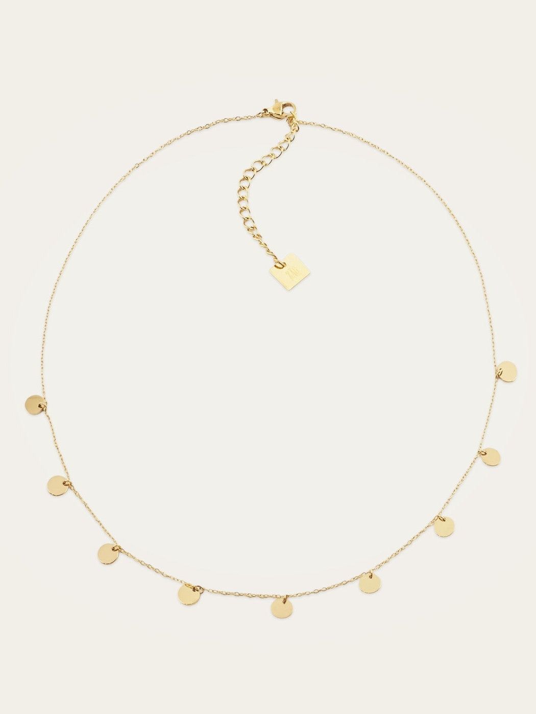 Confettis necklace - gold-plated steel