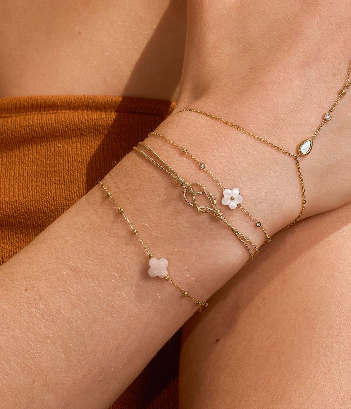 Niamh bracelet - gold-plated steel
