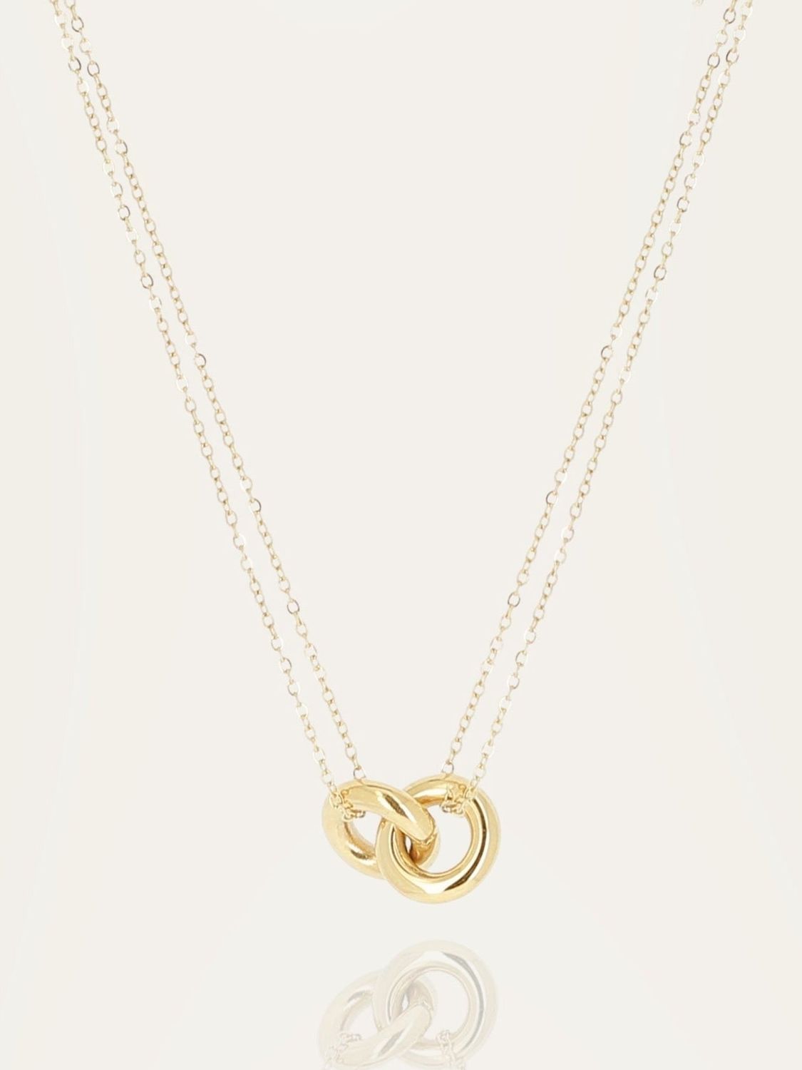 Menti necklace - gold-plated steel