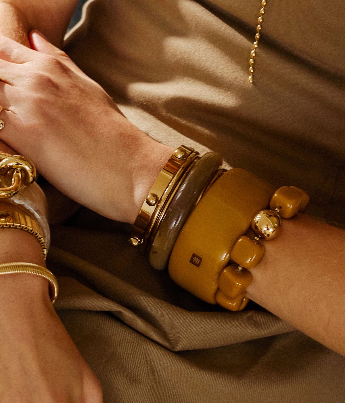 Foligno bracelet - gold-plated steel