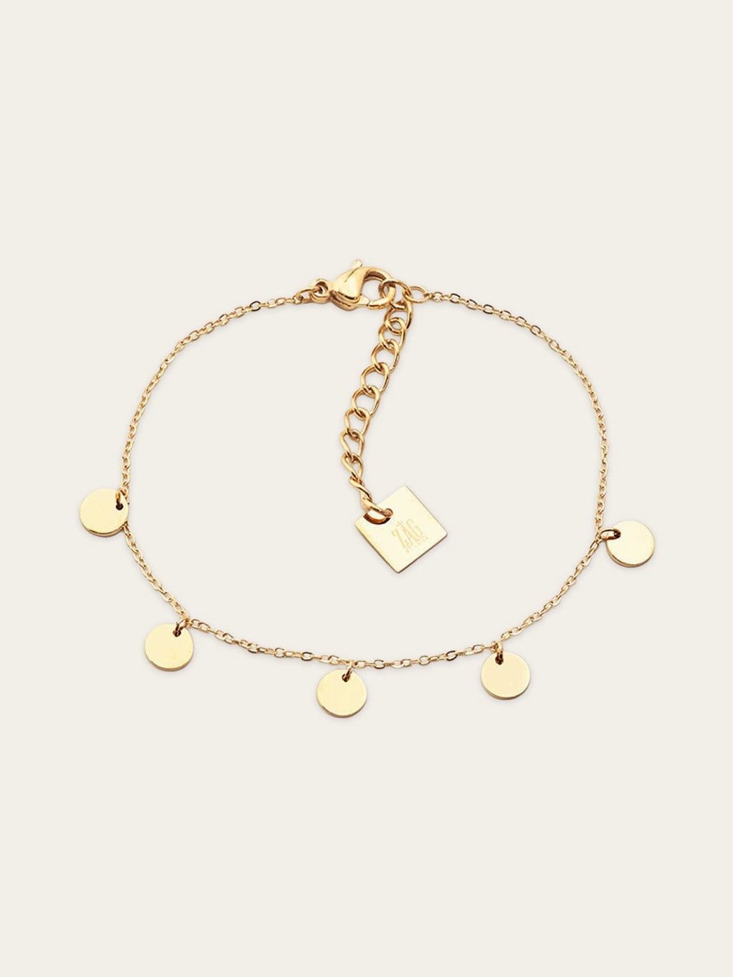 Confettis bracelet - gold-plated steel