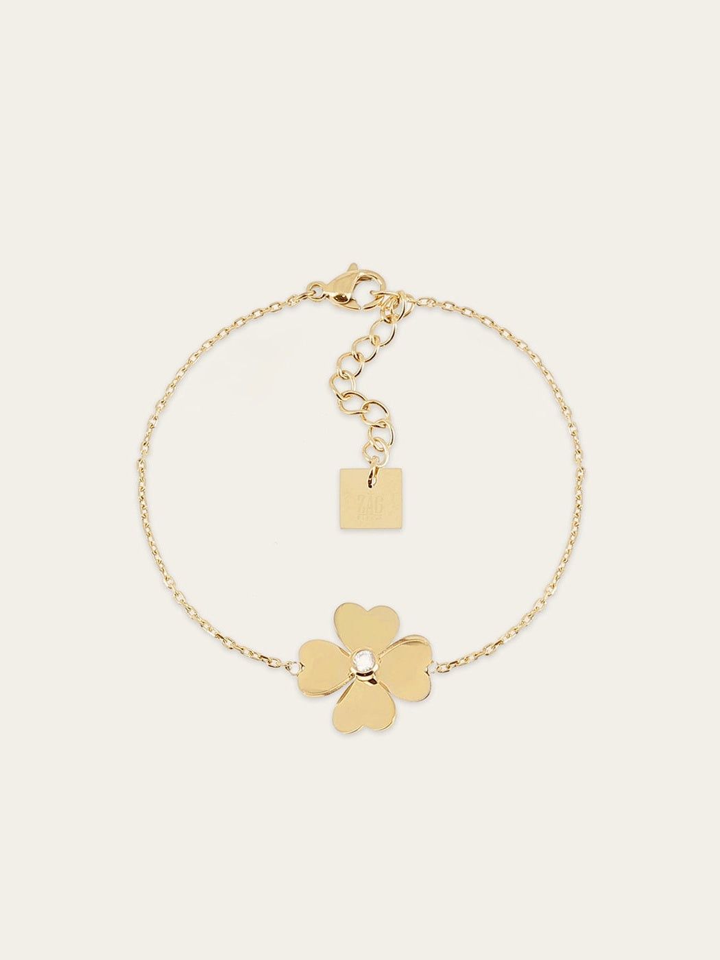 Giogio bracelet - gold-plated steel, cubic zirconia