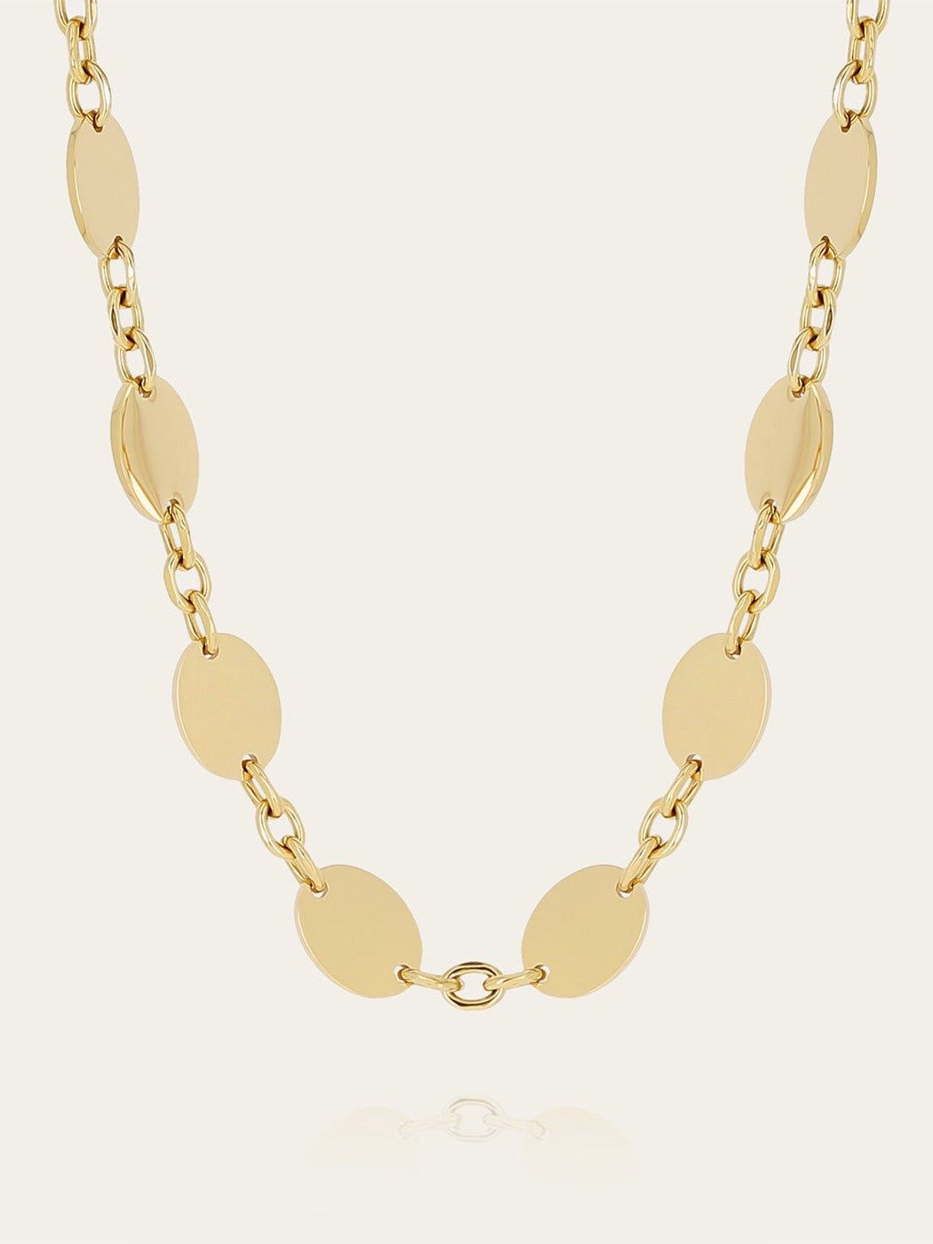 Farinole necklace - gold-plated steel