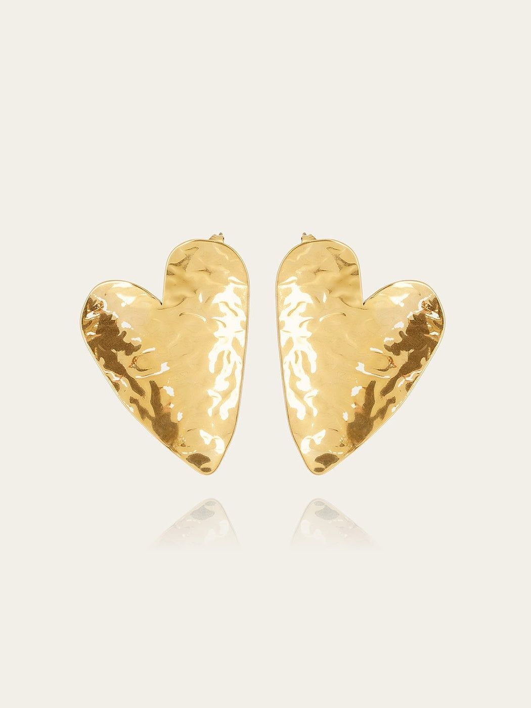 Coracao earrings - gold-plated steel