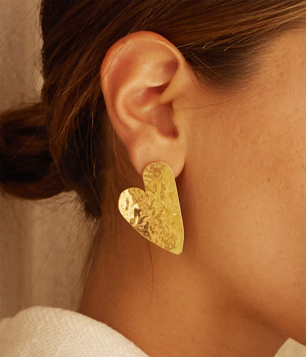 Coracao earrings - gold-plated steel