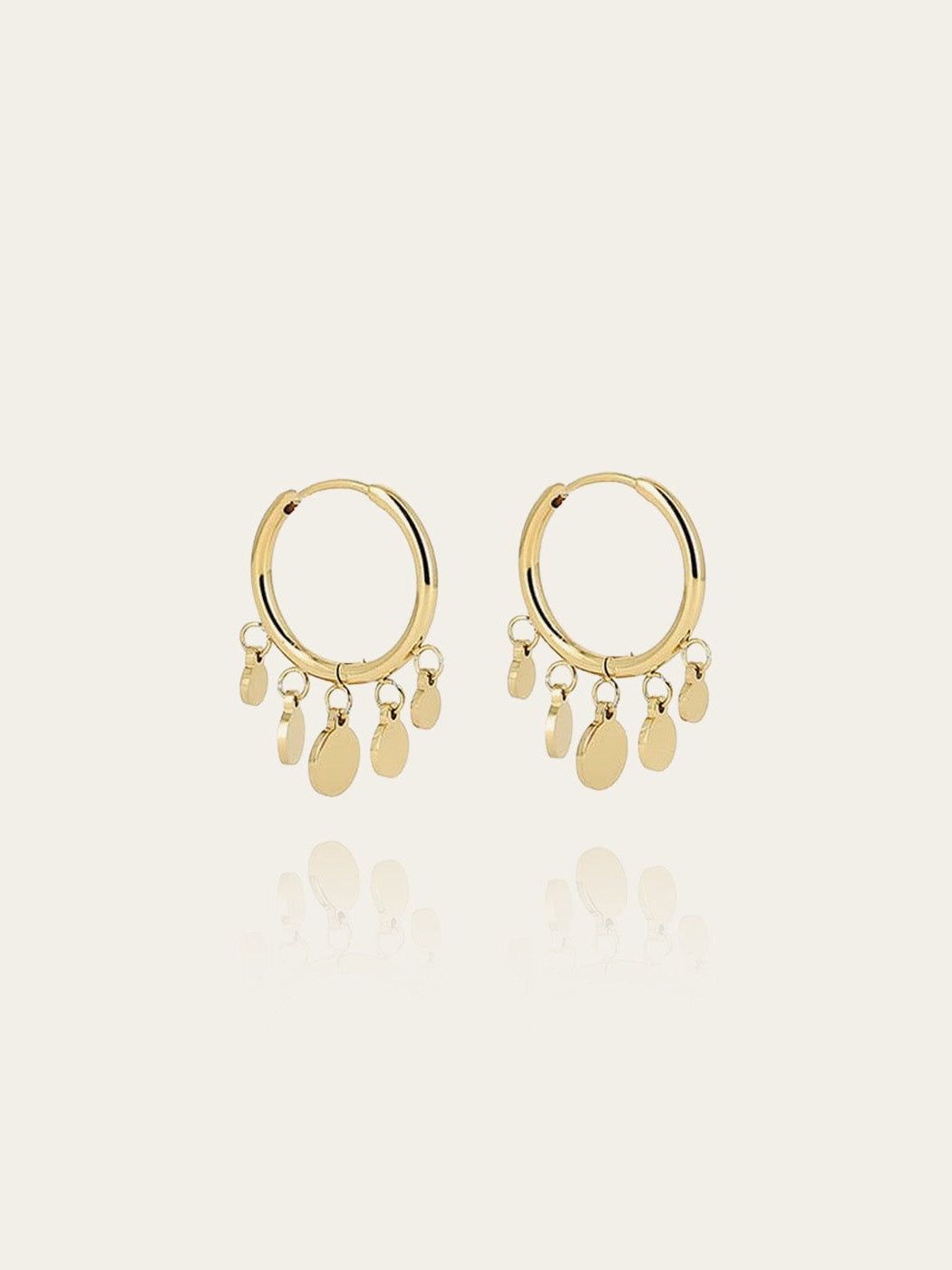 Confettis earrings - gold-plated steel