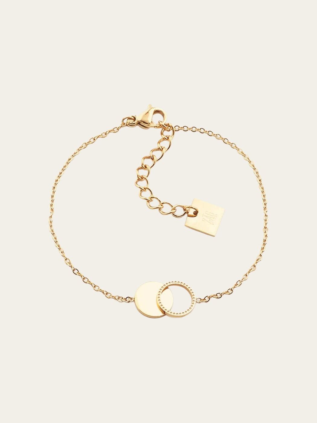 Cantor bracelet - gold-plated steel