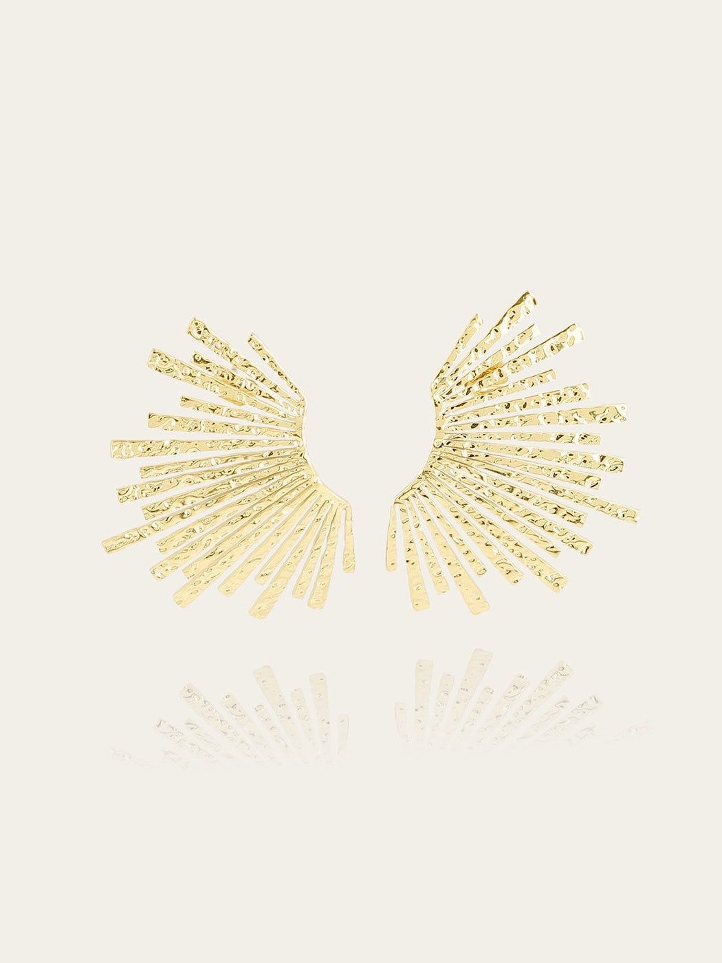 Angelo earrings - gold-plated steel - 40mm