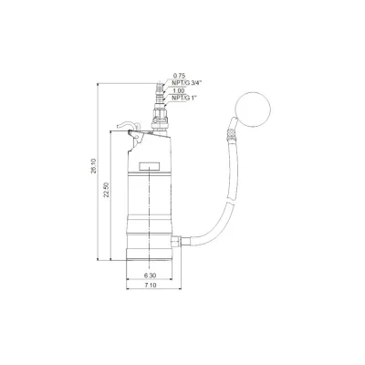 Grundfos Submersible SBA Pump 3-45-AW