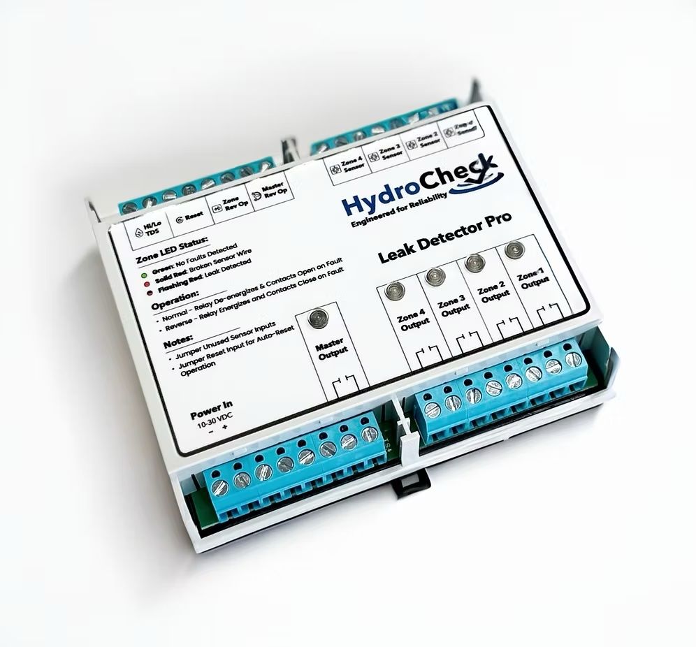 HydroCheck Leak Detector Pro: Industrial 4-Zone Monitoring