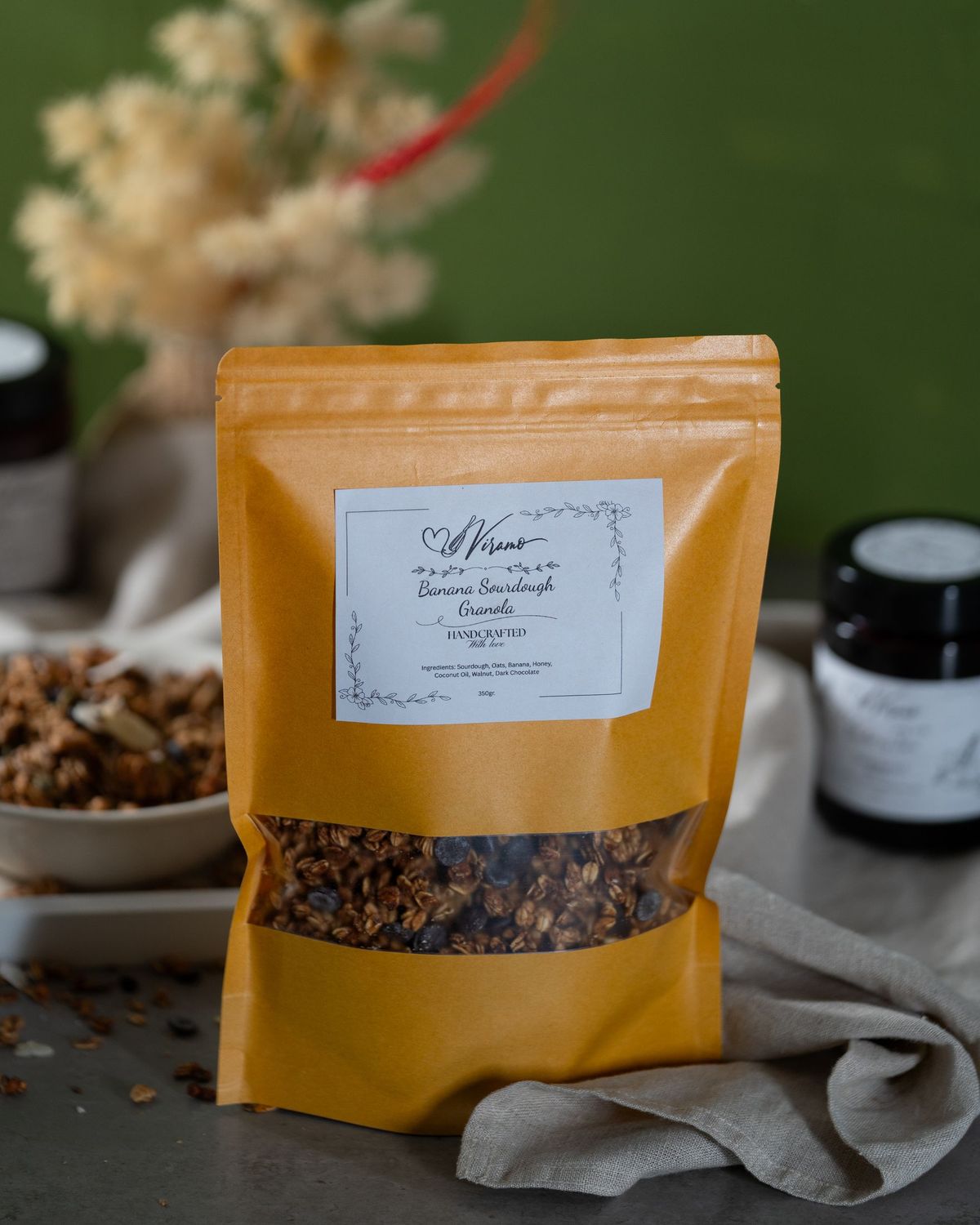 Banana Sourdough Granola 350gr.