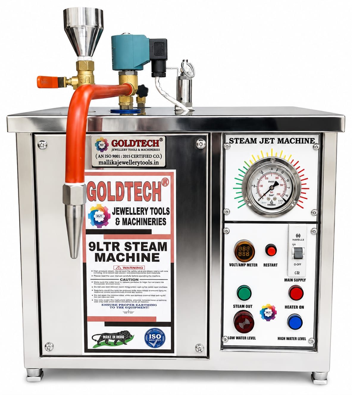 Steam Cleaning Machine 9Liter Capacity GOLDTECH BRAND
