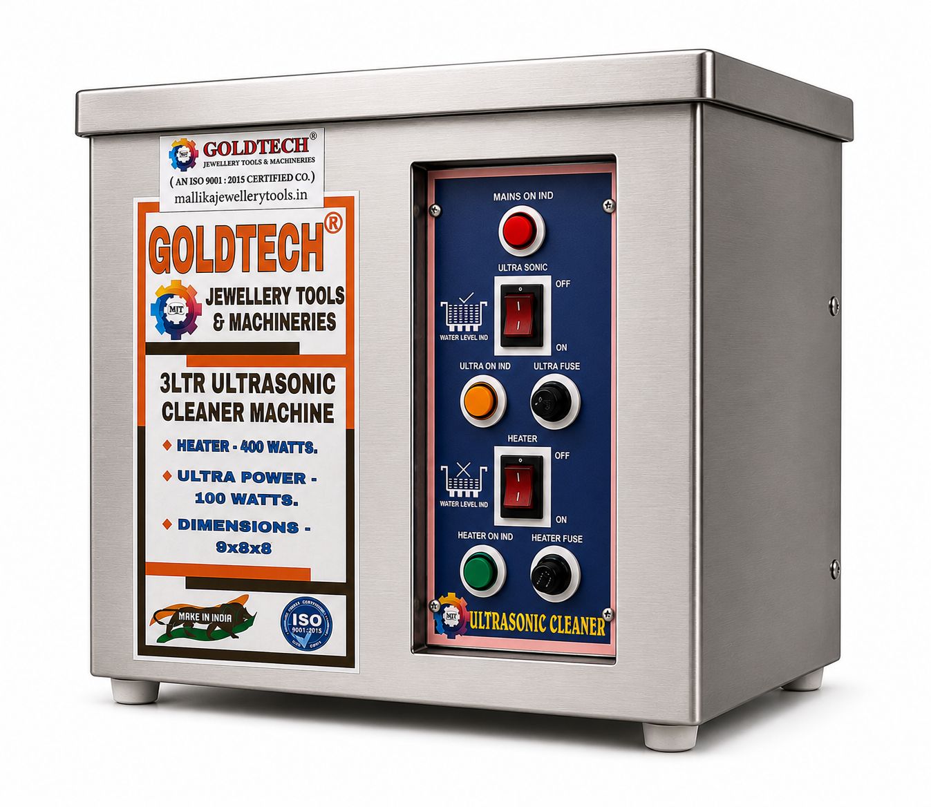 Ultrasonic Cleaner 3Liter Capacity GOLDTECH BRAND