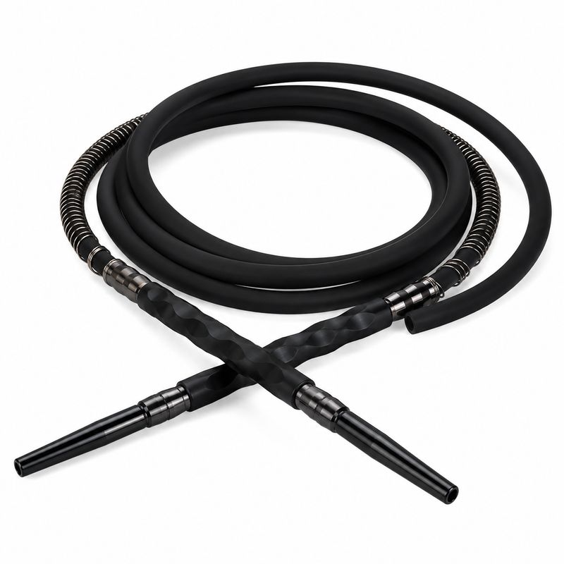 Gladiator Hookah Hose - Black/Black