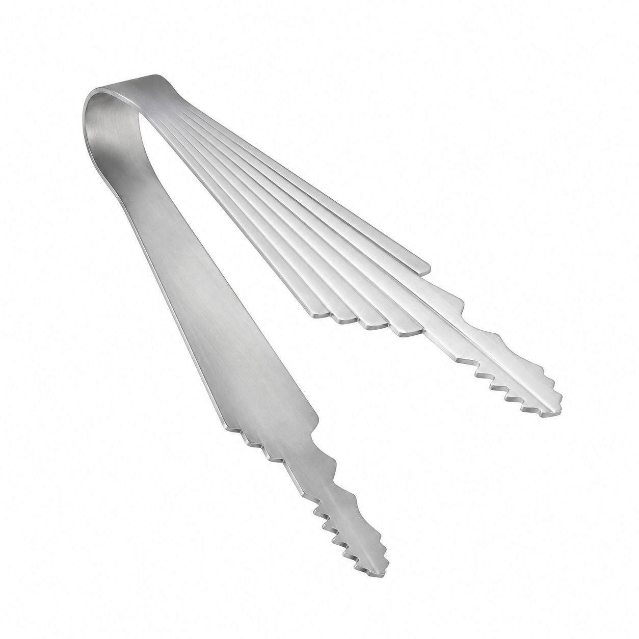 Fan-Style Hookah Tongs - Silver