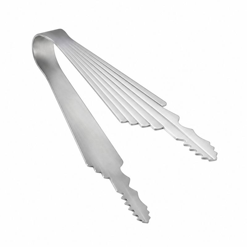 Fan-Style Hookah Tongs - Silver