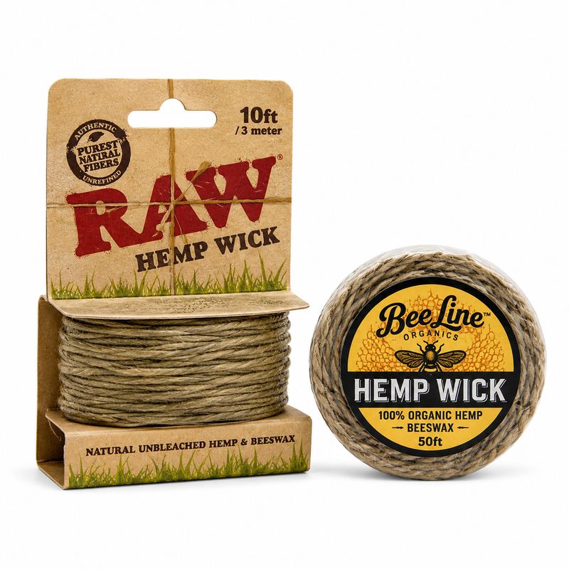 Bee Line Hemp Wick - 9 Ft Roll