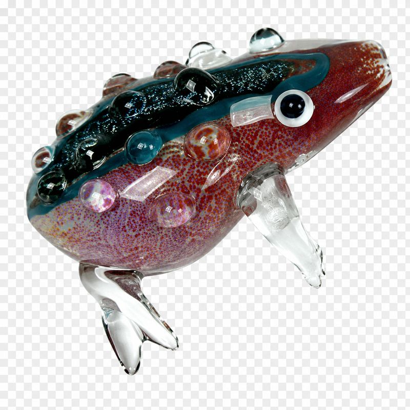 Greenhouse 3.5" Frog with Dicro Character Glass Pipe
