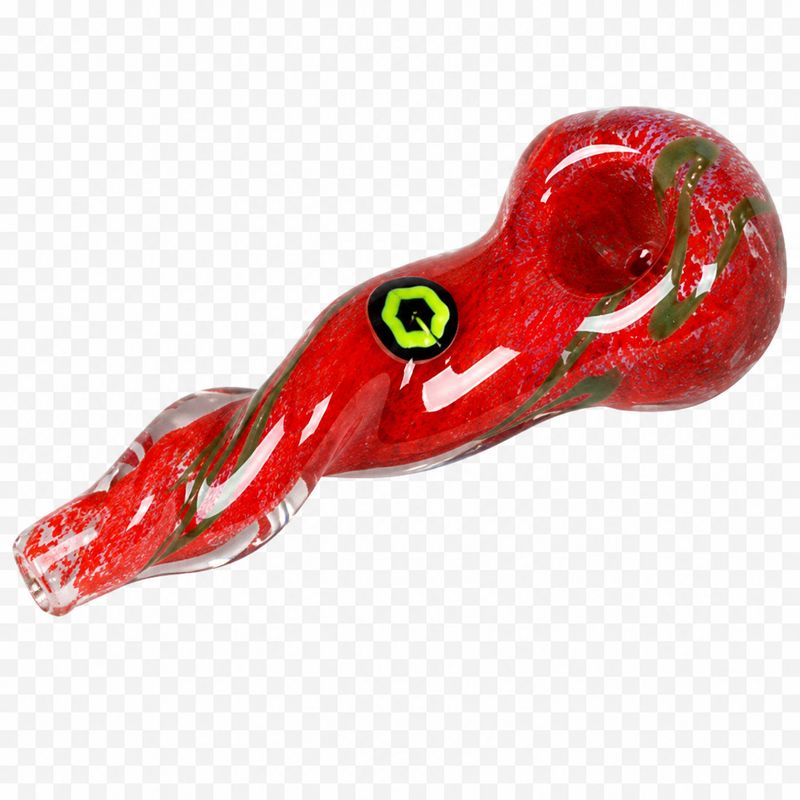 Greenhouse Twisted Frit Spoon 4" Glass Pipe