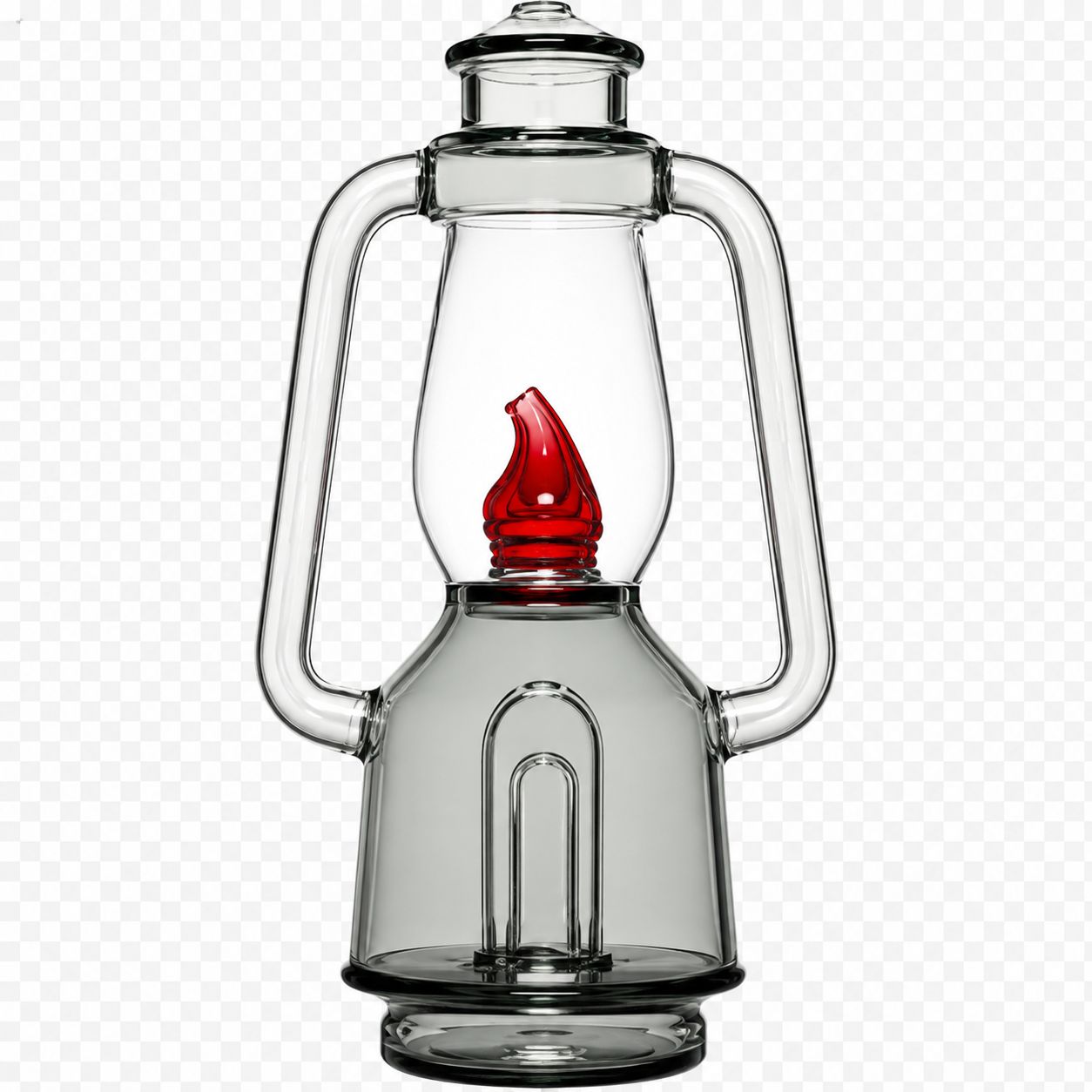 Hemper Bowlman Lantern Glass Pipe Bong - 7"
