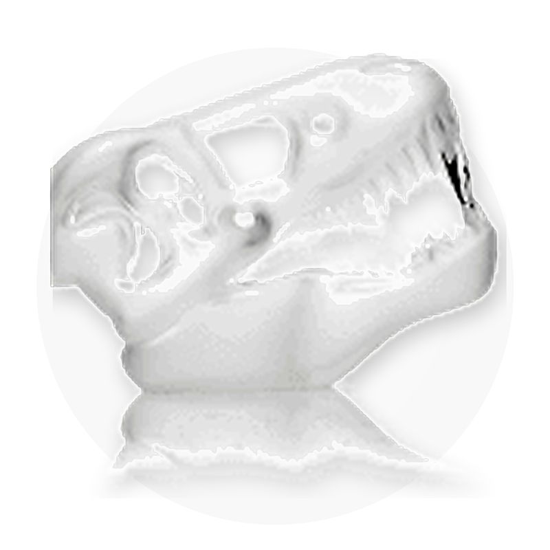 Hemper Jurassic Spark Skull Glass Hand Pipe - 4.2"