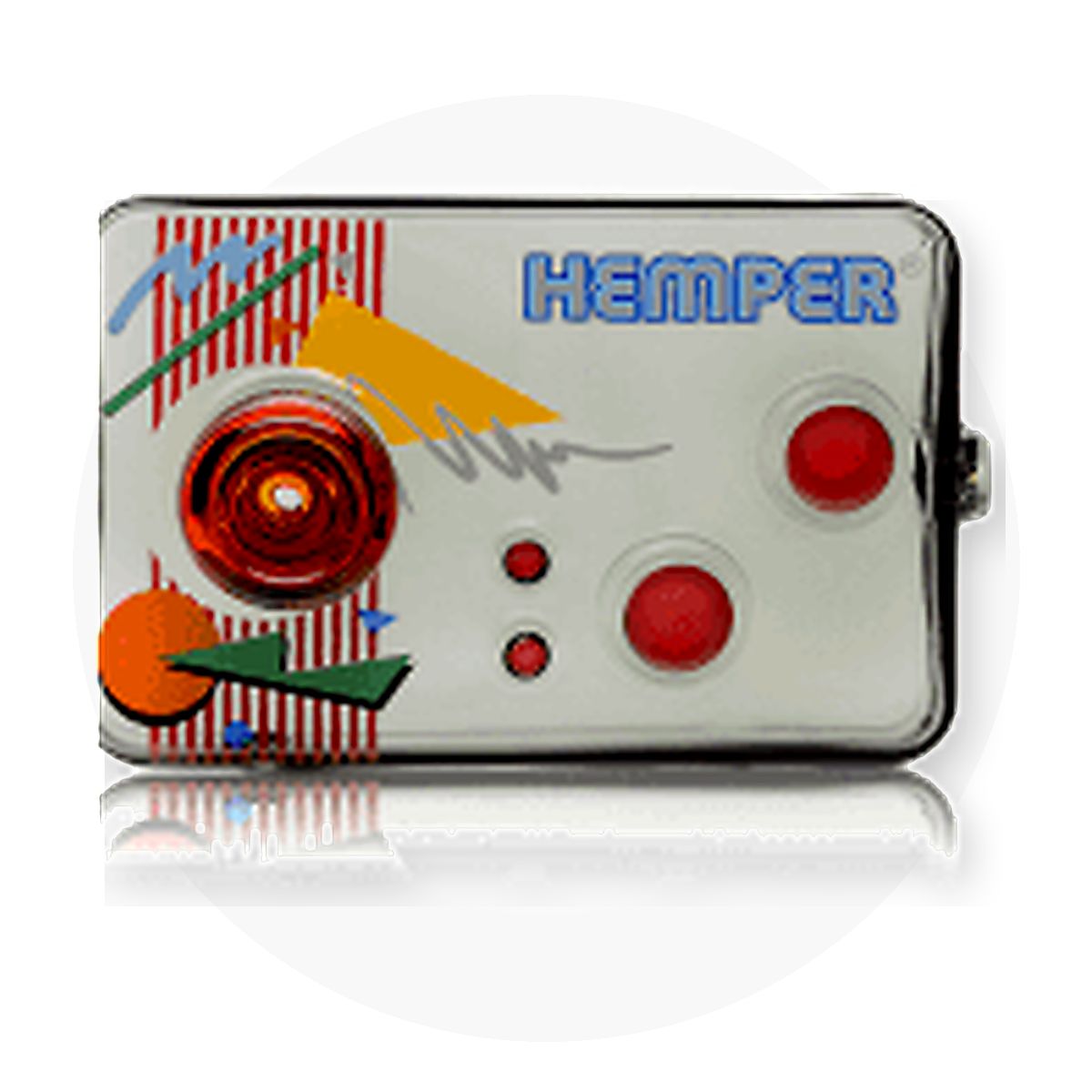 Hemper Arcade Controller Glass Hand Pipe - 4.1"