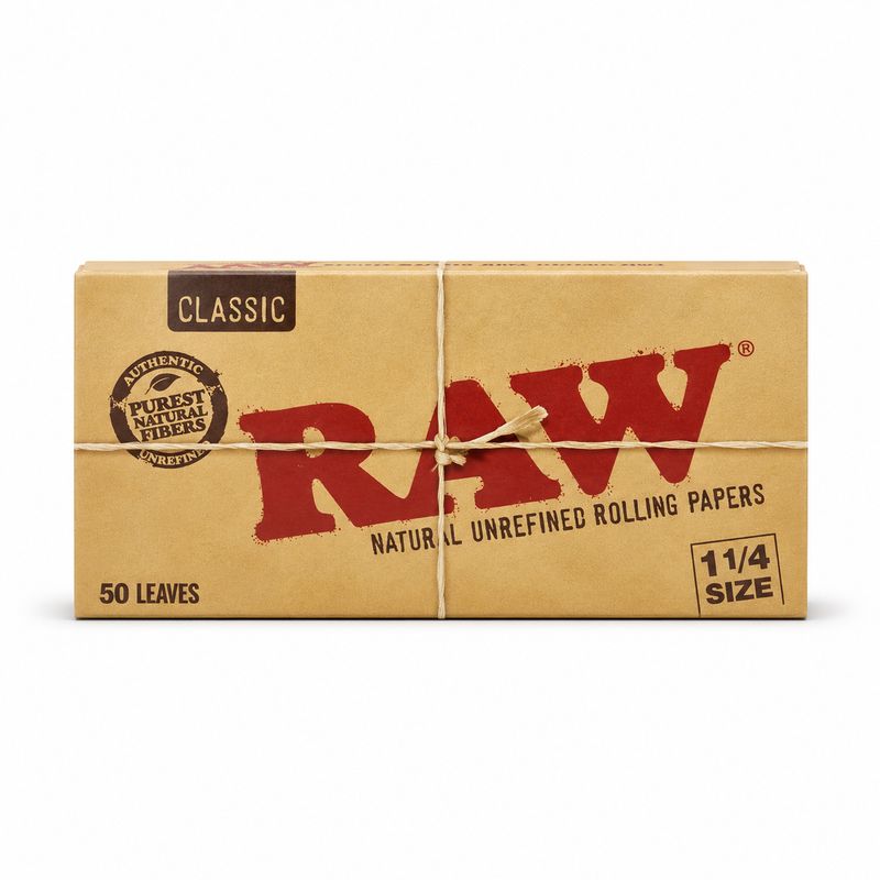 RAW Classic 1 1/4 Rolling Papers - 50 Count