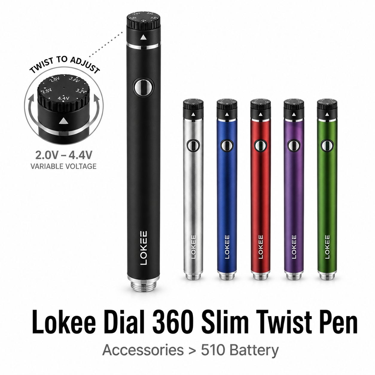 Lokee Dial 360 Slim Twist Pen