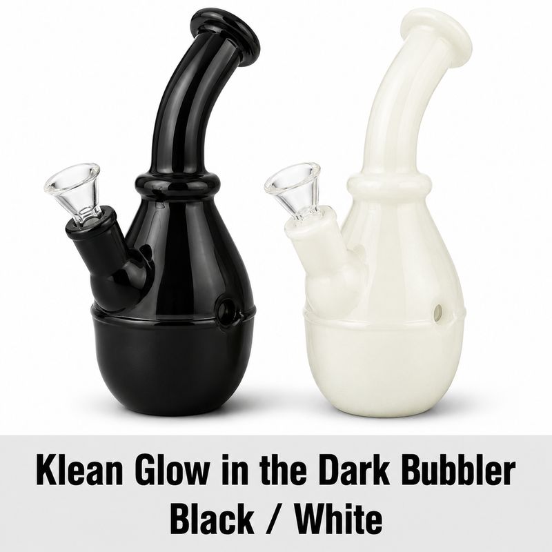 Klean Glow in the Dark Bubbler - 4" 2-Piece Kit