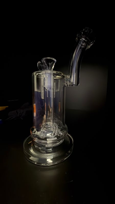 High Point Glass Crystal Series Matrix Cylinder Water Pipe - 10.5"
