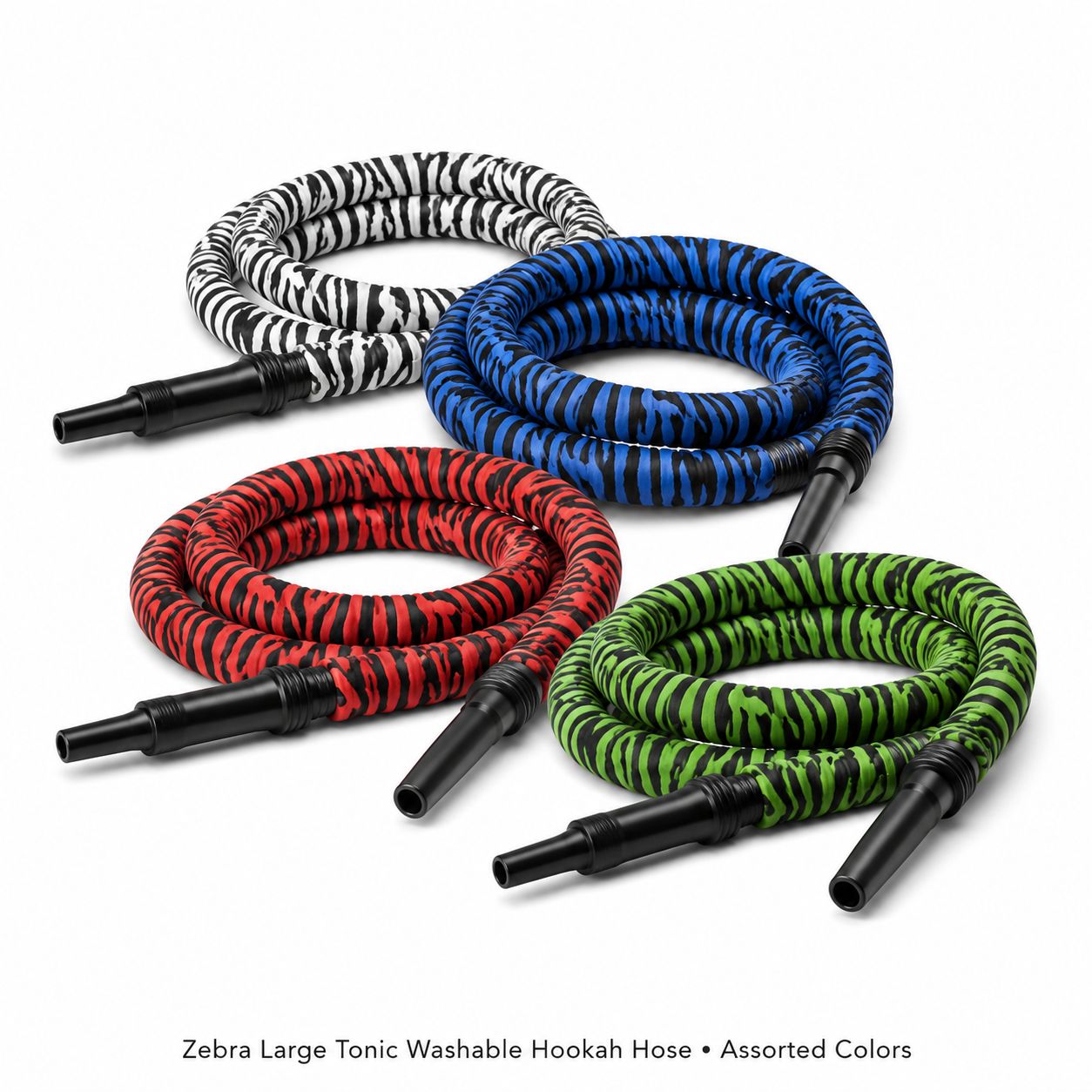 Zebra Large Tonic Washable Hookah Hose