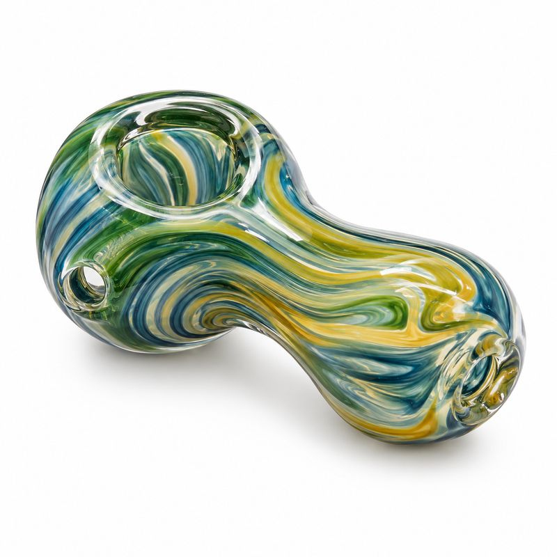 Greenhouse Super Thick Swirly Peanut Glass Pipe