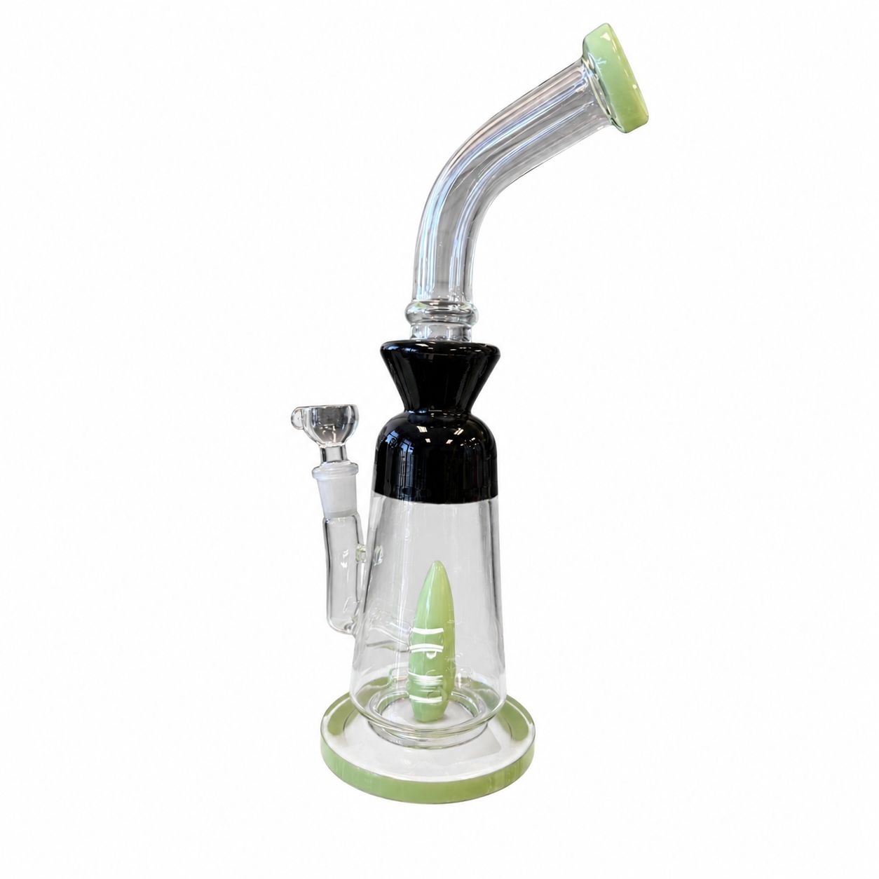 12" Midnight Slyme Cone Glass Water Pipe