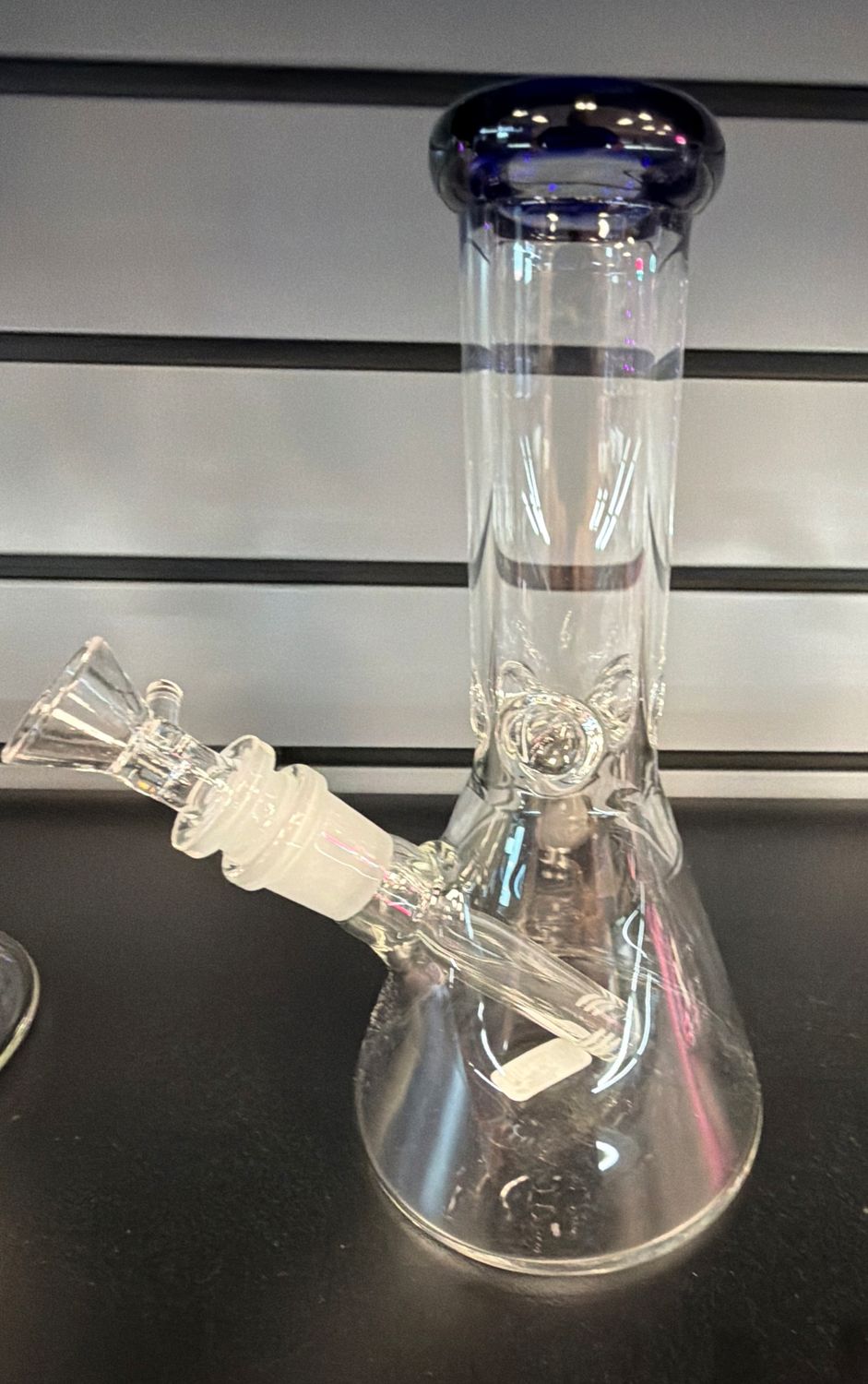 8" Clear Beaker Glass Water Pipe