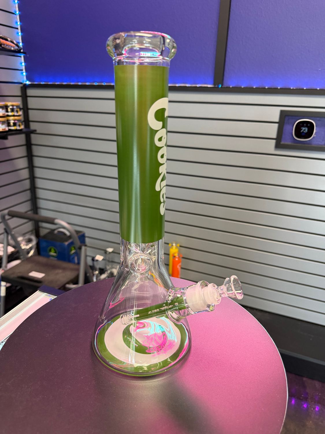 14" Cookies Beaker Glass Water Pipe - Assorted Colors