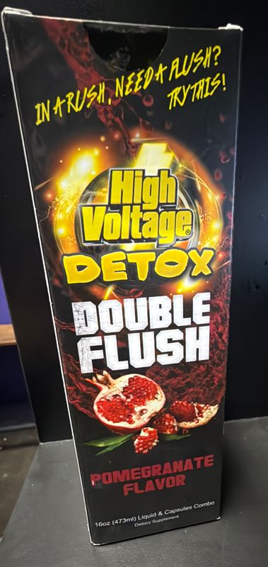 High Voltage Detox Double Flush 16 oz - Pomegranate
