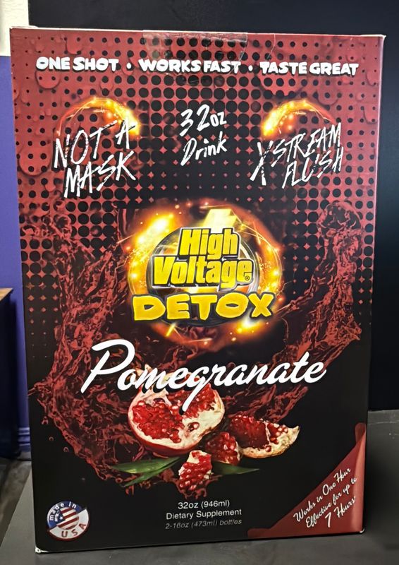 High Voltage Detox 16 oz 2-Pack - Pomegranate