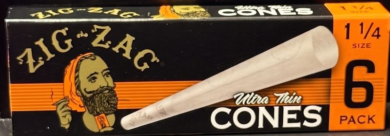 Zig Zag Cones 1 1/4 6 Pack