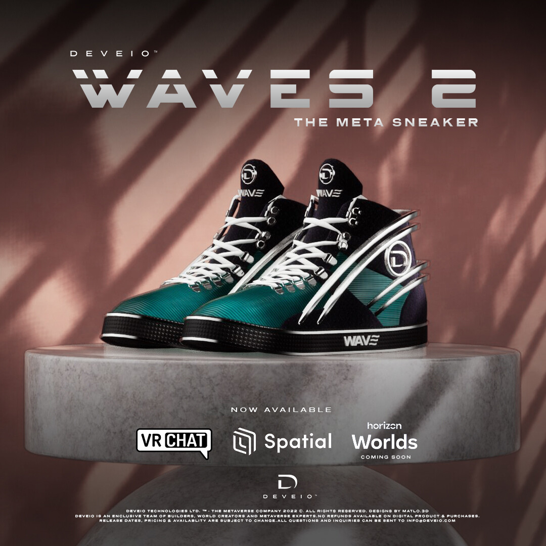 WAVE Meta Sneaker - Teal/Black/Silver