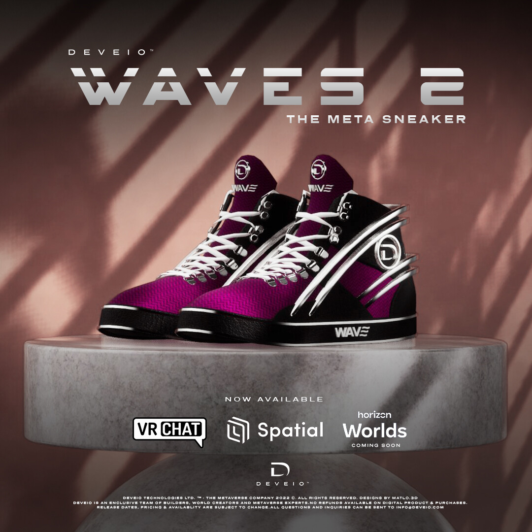 WAVE Meta Sneaker - Purple/Black/Silver