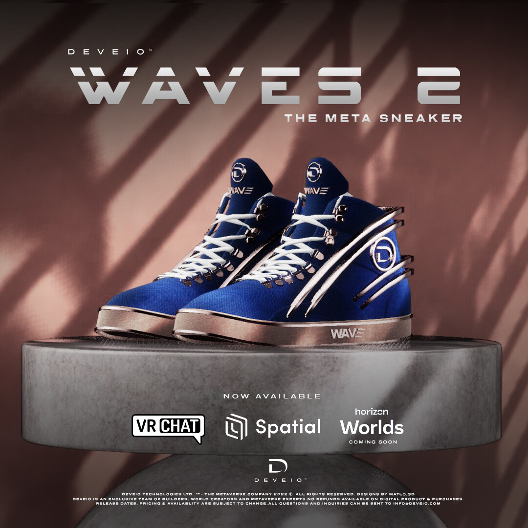 WAVE Meta Sneaker - Blue/Gold
