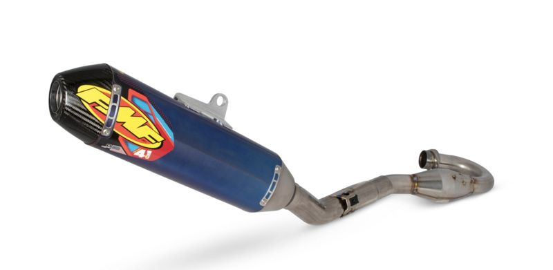 FMF FACTORY 4.1 RCT TITANIUM ANODIZED FULL SYSTEM W/ CARBON END CAP 045663