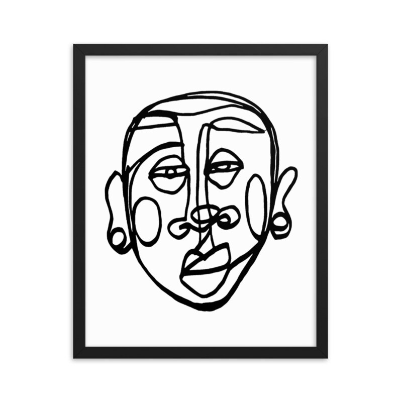 'Face Yourself' Framed Print