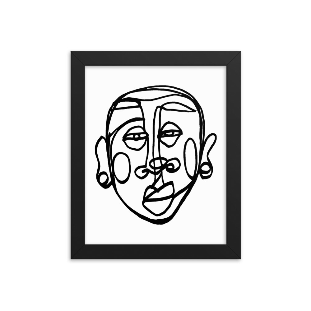 &#39;Face Yourself&#39; Framed Print, Size: 8×10
