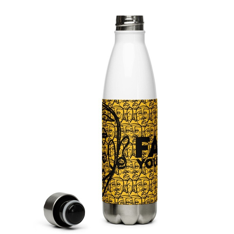 'Face Yourself' Stainless Steel Water Bottle V2