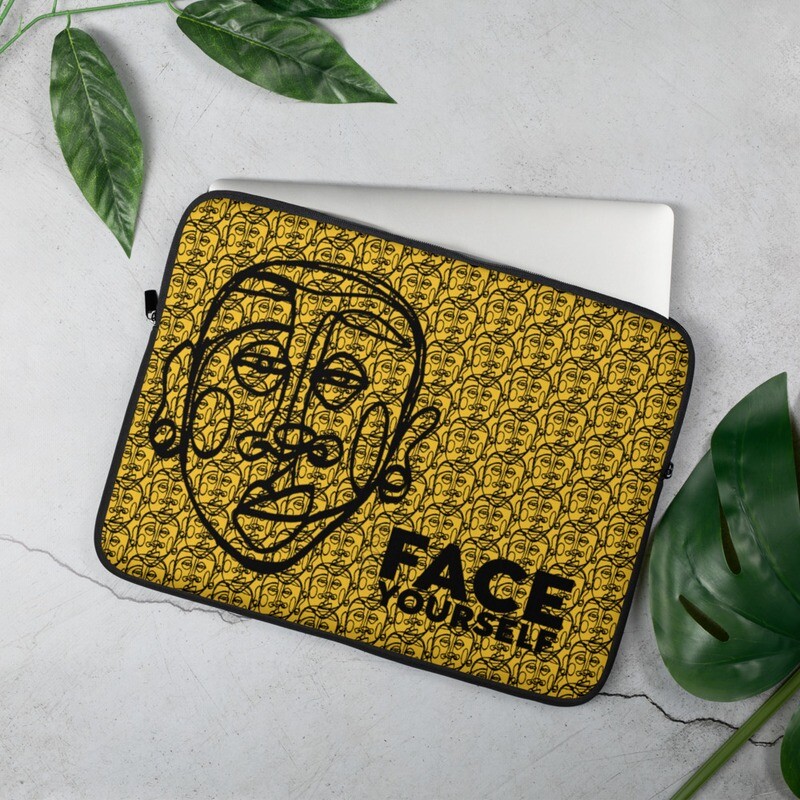 'Face Yourself' Laptop Sleeve