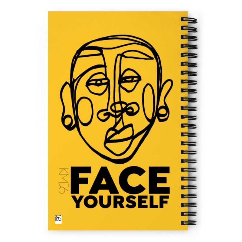 'Face Yourself' Spiral notebook